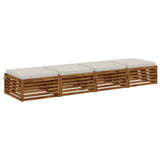 4-Piece Seat Cushions SOEST 4 pcs 100% Polyester White 944708