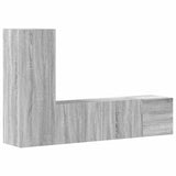 3 Piece TV Cabinet Set Grey Sonoma Engineered Wood 3120225