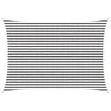 Sunshade Sail Light Grey and White 3.5 x 5 m HDPE 42032952