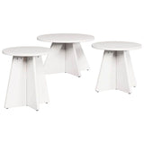 Coffee Table 3 pcs White 873539