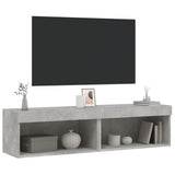 TV Cabinets with LED Lights 2 pcs Concrete Grey 60x30x30 cm 837134