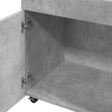 Bar Cart Concrete Grey 50x41x89 cm Engineered Wood 848265