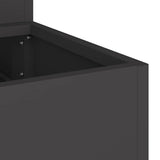 Garden Planter Black 90 x 90 x 35 cm Cold-rolled Steel 865834