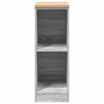 ZNTS Garage Storage Cabinet Grey Sonoma 30x51x85 cm Solid Wood Pine 860531