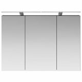 Bathroom Mirror Cabinet Black Oak 100 x 14.5 x 70 cm 889128