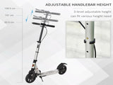 Teen/Adults Aluminium Folding Kick Scooter w/ Shock Mitigation System Silver T3398P349439