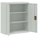 ZNTS File Cabinet Light Grey 90x40x105 cm Steel 339737