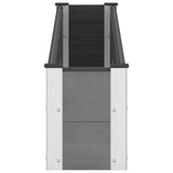 Garden Raised Bed Grey 200 x 30 x 36 cm 42039022