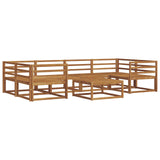 Outdoor Sofa Set 7 pcs Natural Solid Acacia Wood 3367247