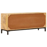 TV Stands with Drawer Brown 110 x 30 x46 cm Solid Mango Wood 4104604