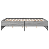Bed Frame without Mattress Grey Sonoma 120x190 cm Small Double 3279910
