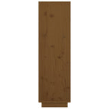 Highboard Honey Brown 38x35x117 cm Solid Wood Pine 814362