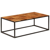 Coffee Table 110x60x40 cm Solid Acacia Wood and Steel 246678