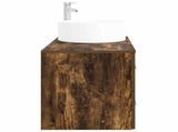 Bathroom Furniture Set 2 pcs Smoked Oak Engineered Wood 3404012
