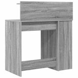 Desk with Shelf Grey Sonoma 90 x 48 x 101.5 cm Engineered Wood 869527