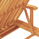 Sun Lounger 2 pcs Solid Acacia Wood Taupe 3325179