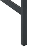 ZNTS Bar Table Black 50x50x110 cm Powder-coated Steel 4009267