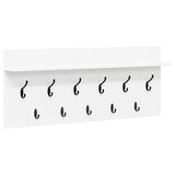 Wall-Mounted Coat Rack White 100 x 40 x 12 cm Engineered wood 874443