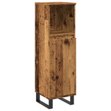 Bathroom Cabinet Old Wood 30x30x100 cm Engineered Wood 857211