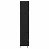Highboard Black Oak 34.5 x 34 x 180 cm Engineered Wood 3416234