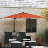 Garden Parasol Terracotta 248.5 x 247.5 x 160 cm 42003240