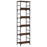 Bookshelf Brown Oak 50x33x188.5 cm Engineered Wood 835283