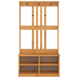 Hall Tree SANDNES 87x40x159.5 cm Solid Wood Pine 4010487