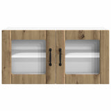 Wall Glass Cabinet PORTO Artisan Oak 80 x 31 x 40 cm 885304