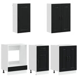 Kitchen Unit KALMAR 5 pcs Black Engineered Wood 3438236