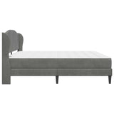 Bed Frame with Headboard Dark Grey 180 x 200 cm Velvet 3415278
