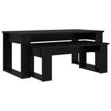 Coffee Table Set 2 pcs Black Oak Engineered Wood 8000133