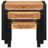Nesting Tables 3 pcs Solid Wood 321552