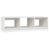 809913 Coffee Table White 110x50x34 cm Solid Wood Pine