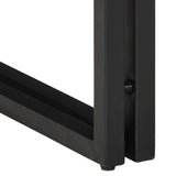 End Table Brown and Black 40 x 40 x 50 cm Solid Acacia Wood 4016714