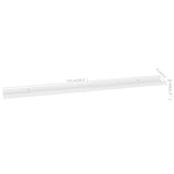 Wall Shelves 4 pcs High Gloss White 115x9x3 cm 326657