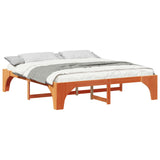 Bed Frame Brown 180 x 200 cm Solid Pine Wood 872979