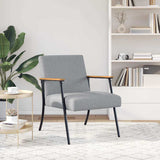 Armchair Light Grey 59 x 75 x 78 cm Fabric 42017662
