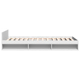 Bed Frame with Drawer without Mattress White 75x190 cm Small Single 3280804