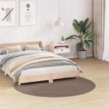Anti-slip Shaggy Rug Brown 160 x 160 cm PP 4019801