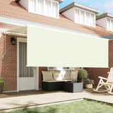 Retractable Awning Cream 400 x 200 cm Polyester and Aluminium 3329785