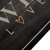 Kitchen Rug Washable Coffee Text 60x300 cm Velvet 4005592