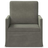Armchair Light Grey 70 x 81 x 82 cm Corduroy Fabric 42041034