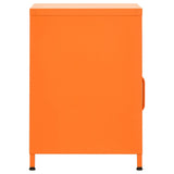 ZNTS Nightstands 2 pcs Orange 35x35x51 cm Steel 3095217