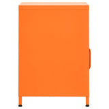 Nightstands 2 pcs Orange 35x35x51 cm Steel 3095217