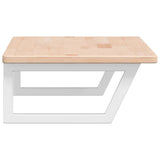 Basin Shelf Wall Mounted Steel and Solid Wood Oak 3302386