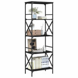 Bookcase 5-Tier Black 59x35x171 cm Engineered Wood 837622