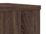 Plant Stand 2pcs Brown Oak 25x25x80 cm Engineered Wood 852948