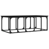 Coffee Table Black 100x50x35.5 cm Engineered Wood 833378