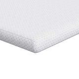 Mattress Topper White 140 x 190 x 6 cm Jaquard Fabric 4106204