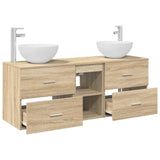 Bathroom Cabinet Set 3 pcs Sonoma Oak 49.5 x 35 x 63 cm 3405789